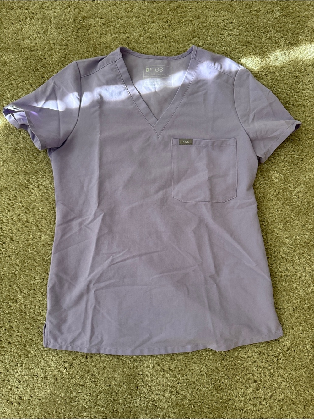 FIGS Lavender Catarina Scrub Top